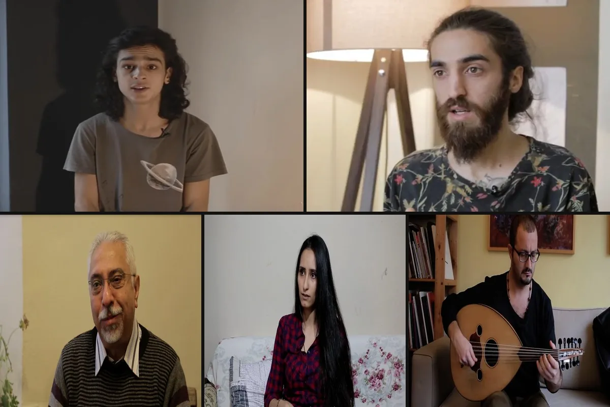 Sınırın Ötesinden Sesler video görüşme serisinden bir kare